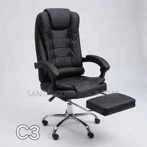 Executive Office Chair with Footrest - Brand New