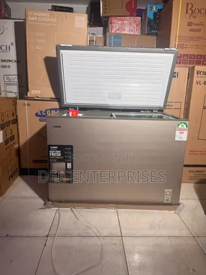 Ecomax 330L Chest Freezer yenye Cool Pads na Sliding Glass