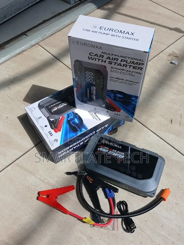 Euromax EMK3 Portable Jump Starter & Tyre Inflator - 1