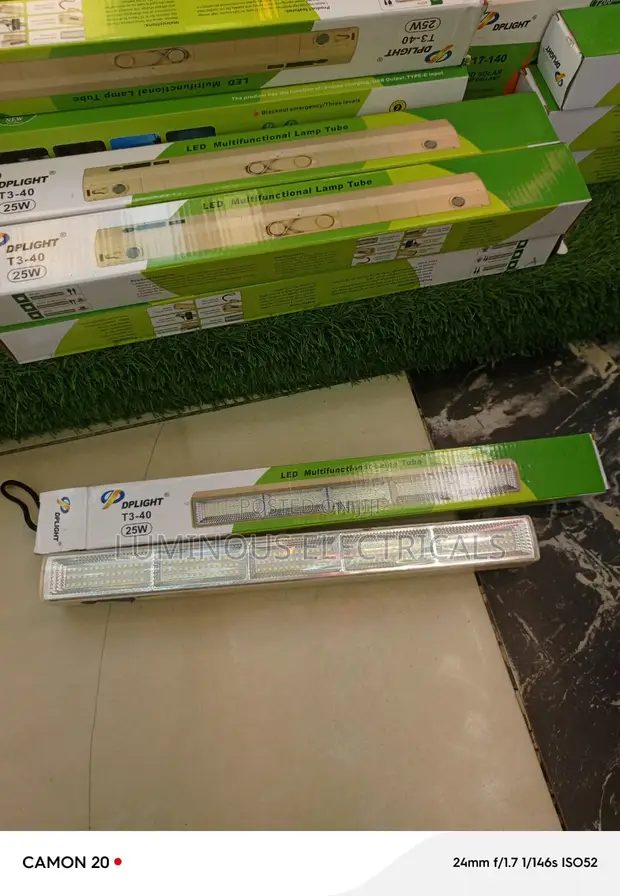 DPLIGHT T3-40 25W Rechargeable LED Lamp Tube - 1