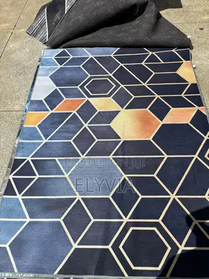Modern Geometric 3D Floor Rug, 5x8 Ft