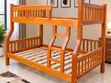 Hardwood Double Decker Bed (3.5x6ft Top, 4x6ft Bottom) - 1