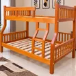 Hardwood Double Decker Bed (3.5x6ft Top, 4x6ft Bottom) - 2