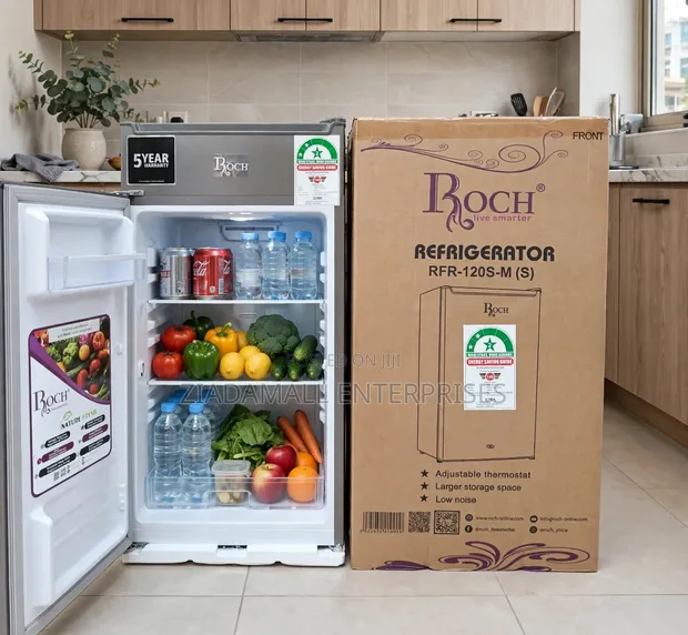 ROCH 90L Single Door Fridge RFR-120S-M - 5 Year Warranty - New - 1
