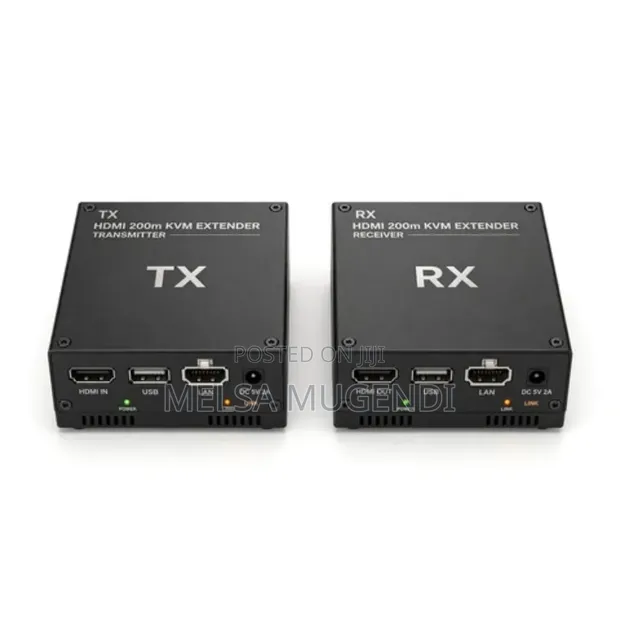 HDMI 200m KVM Transmitter and Receiver - 1