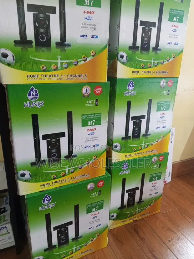 Nunix M7 3.1 Channel Home Theatre System (12000W PMPO) - 1