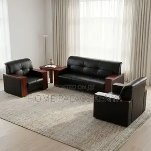 Home Office 5-Seater Leather Sofa Set