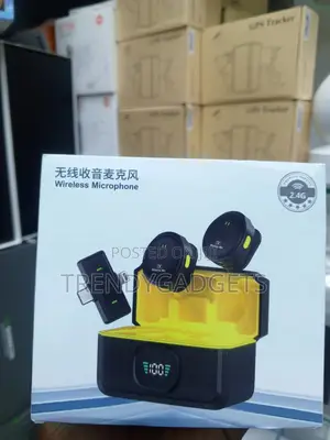 Q9 Wireless Collar Mic Set na Charging Case ya Type-C