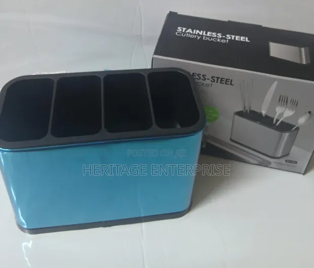4-Compartment Kitchen Cutlery Holder - 1