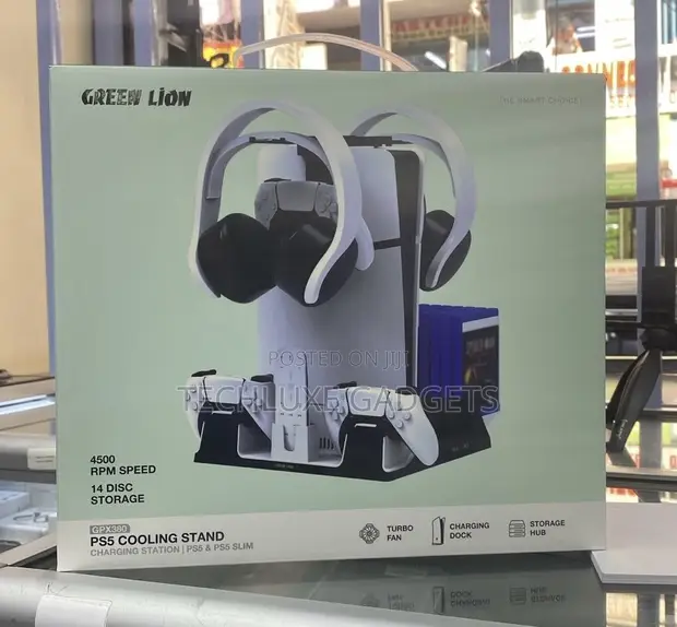 Green Lion PS5 Cooling Stand - 1