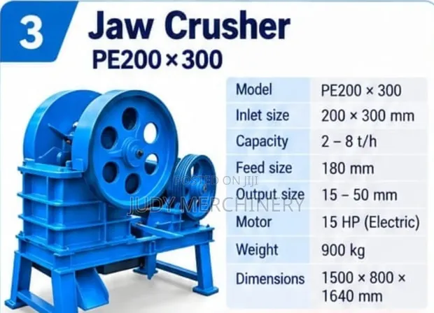 Jaw Crusher PE200*300 - 1