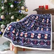 Soft Christmas Sherpa Fleece Throw Blanket 150x200cm - 4
