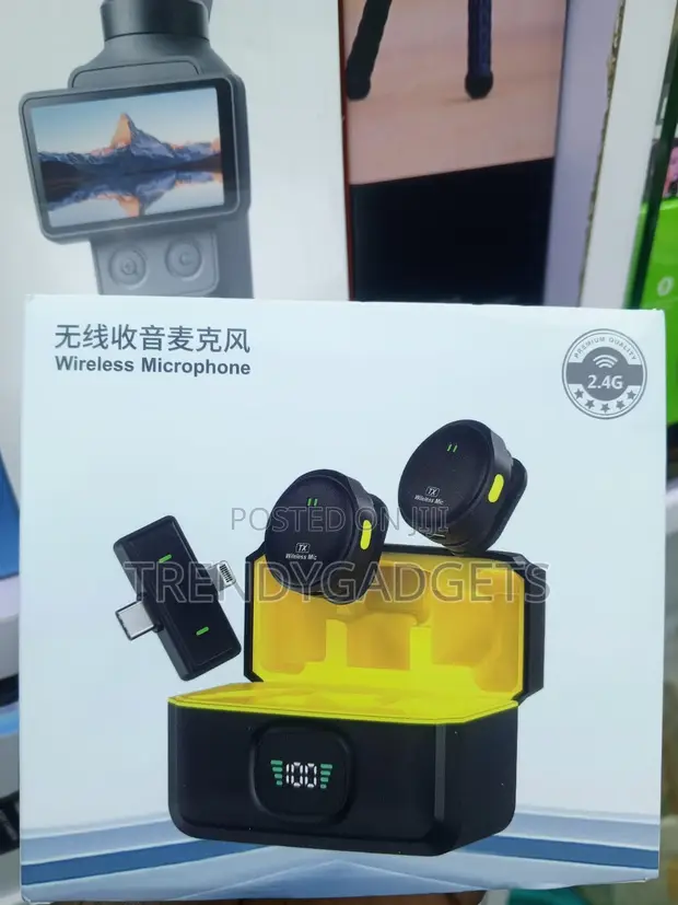 Q9 Type-C Dual Lavalier Microphone kwa Vlogging - 1