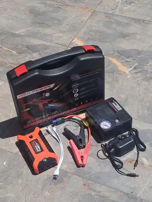 Multi-Function 12V Car Jump Starter Kit with Air Compressor