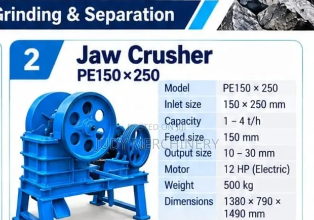 Jaw Crusher PE 150*250 - 1