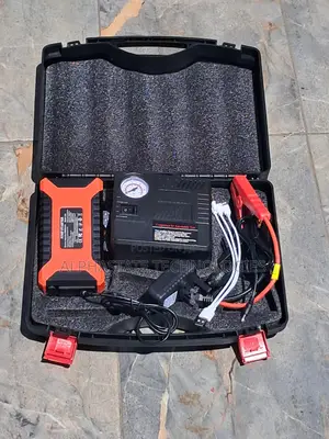 Car Jump Starter Set with Air Compressor & Power Bank