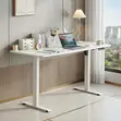 1200mm Ergonomic Computer Desk - White - 1