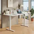 1200mm Ergonomic Computer Desk - White - 4