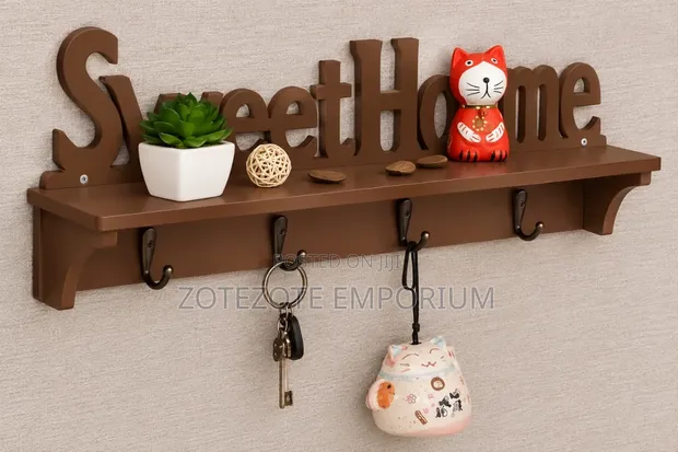 Kipambo cha Ukutani cha 'Sweet Home' - Kishikilia Vitu - 1