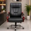 Bliss Leather Executive Office Chair - Black - 1
