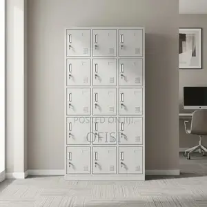 Heavy-Duty Metallic Office Locker Cabinet