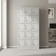 Heavy-Duty Metallic Office Locker Cabinet - 1