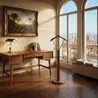 Executive Mahogany Office Coat Hanger Stand - 2