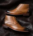 Viatu vya Clarks vya Ngozi Rangi ya Tan kwa Wanaume - 1