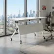 120x60cm Foldable Movable Office & Training Desk - 3