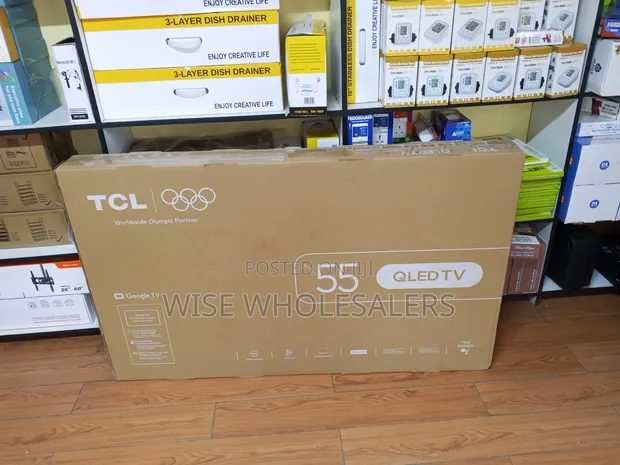 TCL 55" QLED Smart TV 4K UHD Google TV (2026 Warranty) - 1