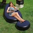Inflatable Lazy Sofa with Footrest & Free Pump - 2