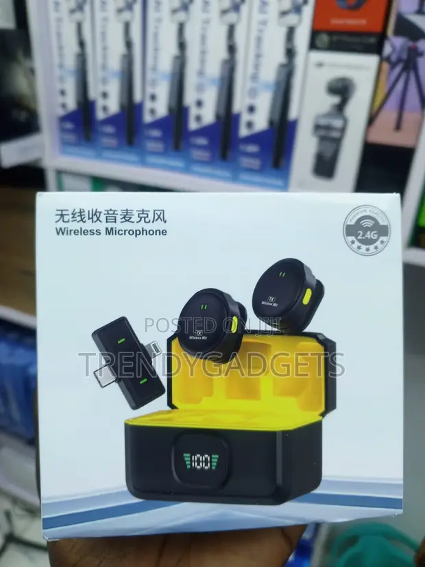 Q9 Dual Wireless Microphone Vlogging Kit with Type-C Charging Case - 1