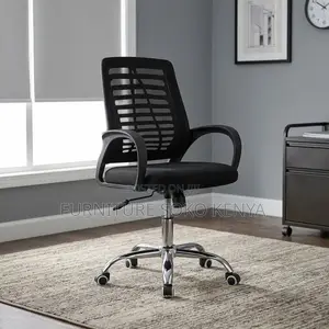 Ergonomic Office Chair with Breathable Mesh Back