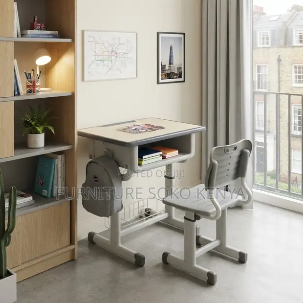 Home Study Desk and Chair Set for Kids - 1