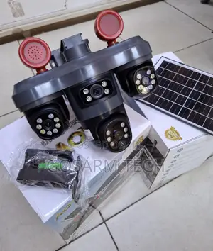 AOV Kamera ya CCTV ya Solar PTZ yenye Triple Lens na 4G