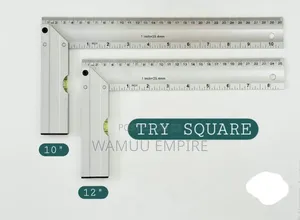 Silver Aluminum Try Squares (10" & 12")