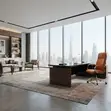 Managers Brown Reclining Office Chair - 4