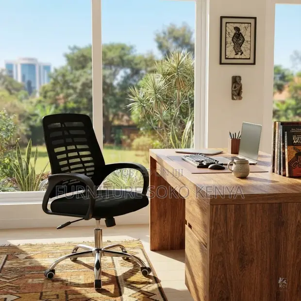 Kiti cha Ofisi cha Mesh chenye Ergonomic Kinachoweza Kurekebishwa - 1