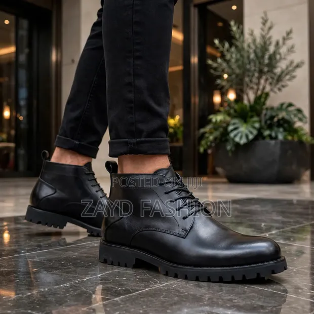 La Brand Black Leather Boots - 1