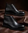 La Brand Black Leather Boots - 2