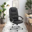 High-Back Black PU Leather Office Chair - 3
