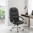 High-Back Black PU Leather Office Chair - 5