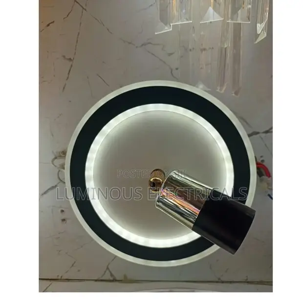 Modern Tricolor LED Corridor Ceiling Light with Rotatable Spotlight - 1