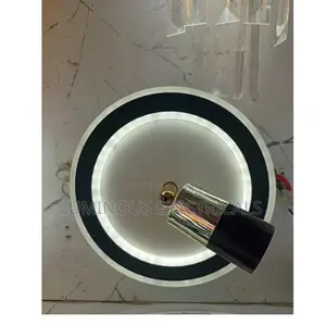 Modern Tricolor LED Corridor Ceiling Light with Rotatable Spotlight