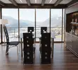 Premium Glass Top Dining Table na Set ya Viti - 4