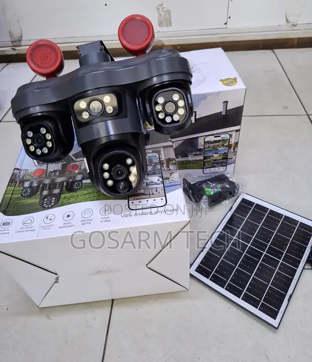 AOV Triple Lens 4G Solar PTZ CCTV Camera - 1