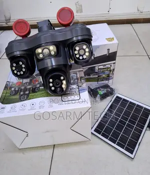 Kamera ya CCTV ya AOV Triple Lens 4G Solar PTZ