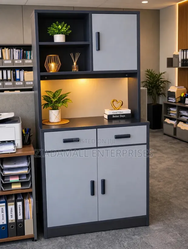 Imported Executive Kitchen Cabinet - Modern Grey - 1