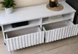Imported Executive TV Stand with Shelves and Cabinet - 1