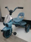 Tricycle ya Watoto ya Magurudumu Matatu na Kiti cha Mgongo na Kikapu - 1